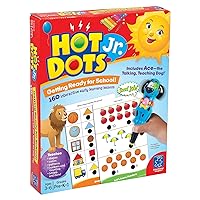 Educational Insights Hot Dots Jr. Getting Ready For School Set with Interactive Pen, Reading & Math Workbooks, 160 Lessons for Homeschool & Classroom, Ages 3+