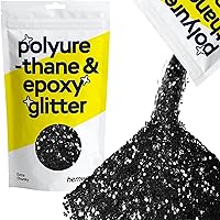 Hemway Polyurethane & Epoxy Resin Glitter 100g / 3.5oz Metallic Crystal Flake Additive for Flooring Jewelry Tumblers Glass Pigment - Extra Chunky (1/24
