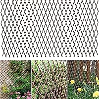 Expandable Willow Lattice Fence Panel for Climbing Plants Vine Ivy Rose Cucumbers Clematis (4)