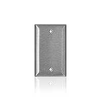 Leviton SS13-40 C-Series 1-Gang Blank, Type 302/304 Stainless Steel