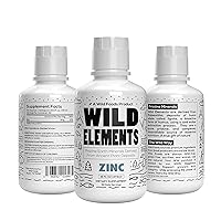 Wild Elements Liquid Zinc Derived from Ancient Plant Deposits, Immune Support, Bioavailable Ionic Mineral Supplement, All Natural, 16 oz, Two Month Supply