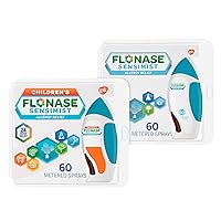 Flonase Sensimist Allergy Relief Nasal Spray Non-Drowsy Allergy Medicine for Kids and Allergy Medicine for Adults, Gentle Mist Multipack - 120 Sprays Total (2 Bottles of 60 Sprays)