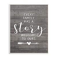 The Stupell Home Decor Collection Every Family Has A Story Wall Plaque Art, 13 x 19, Multicolor