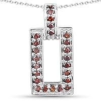 0.36 Carat Genuine Red Diamond .925 Sterling Silver Pendant