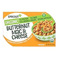 Sprout Foods Organic Toddler Meal Butternut Mac & Cheese, 5 Oz