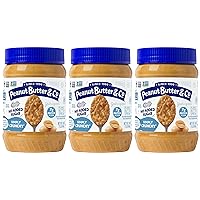 Peanut Butter & Co. Simply Crunchy Peanut Butter, Non-GMO Project Verified, Gluten Free, Vegan, 16 Ounce (Pack of 3)
