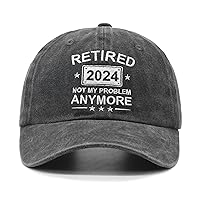 Retirement Gifts for Men Women Adjustable Embroidered Retired Hat Embroidered Baseball Cap