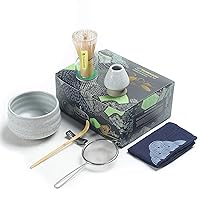 Japanese Tea Set Matcha Whisk Set Matcha Bowl Bamboo Matcha Whisk (chasen) Scoop (chashaku) Matcha Whisk Holder Tea Making Kit. MSB-5 Matcha Green Tea Powder Kit. Matcha Tea Kit