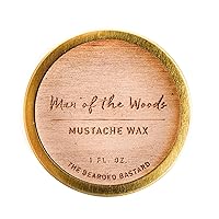 TBB Man of the Woods Mustache Wax for Men | Tame & Style Your Mustache | Excellent Grooming, Excellent Scent (1 Oz.)