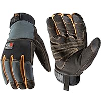Wells Lamont FX3 Men's Extreme Dexterity Extra Wear Winter Work Gloves, XX-Large 7796, Gray