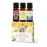 Plant Therapy Dessert Scents Home Set of 3 Essential Oil Blends Including Natural Scents to Scent Your Home with Chocolate Truffle, Key Lime Pie & Lemon Cupcake 10 mL (1/3 oz) Each