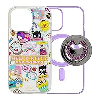 Sonix x Sanrio Case + Kuromi Magnetic Ring (Graphite) for MagSafe iPhone 15 Pro Max | Hello Kitty and Friends Stickers