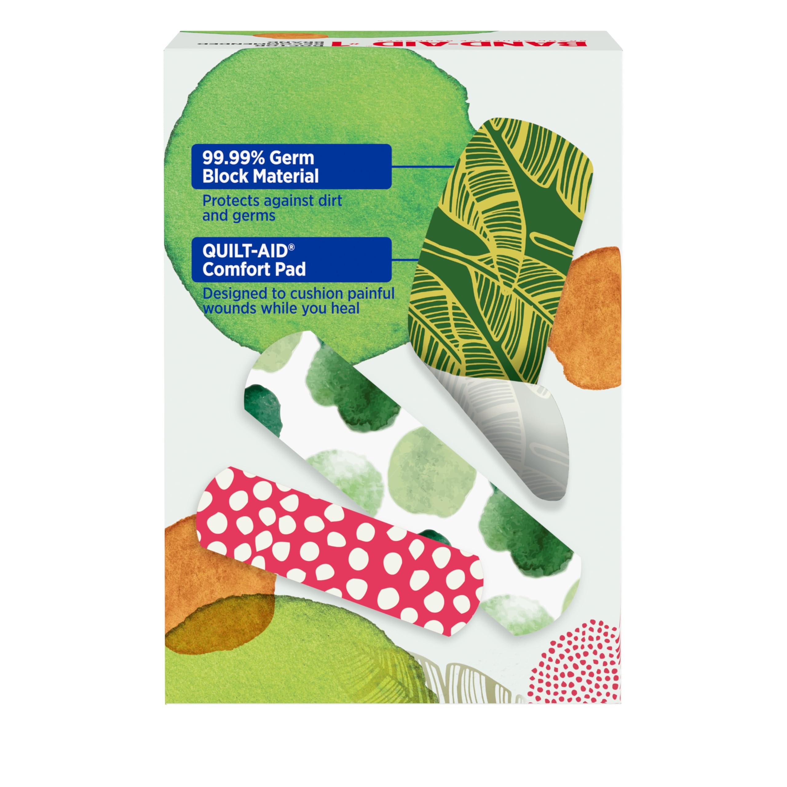 Band-Aid Brand Flexible Fabric Bandages, Forest, Assorted Sizes, 30 ct