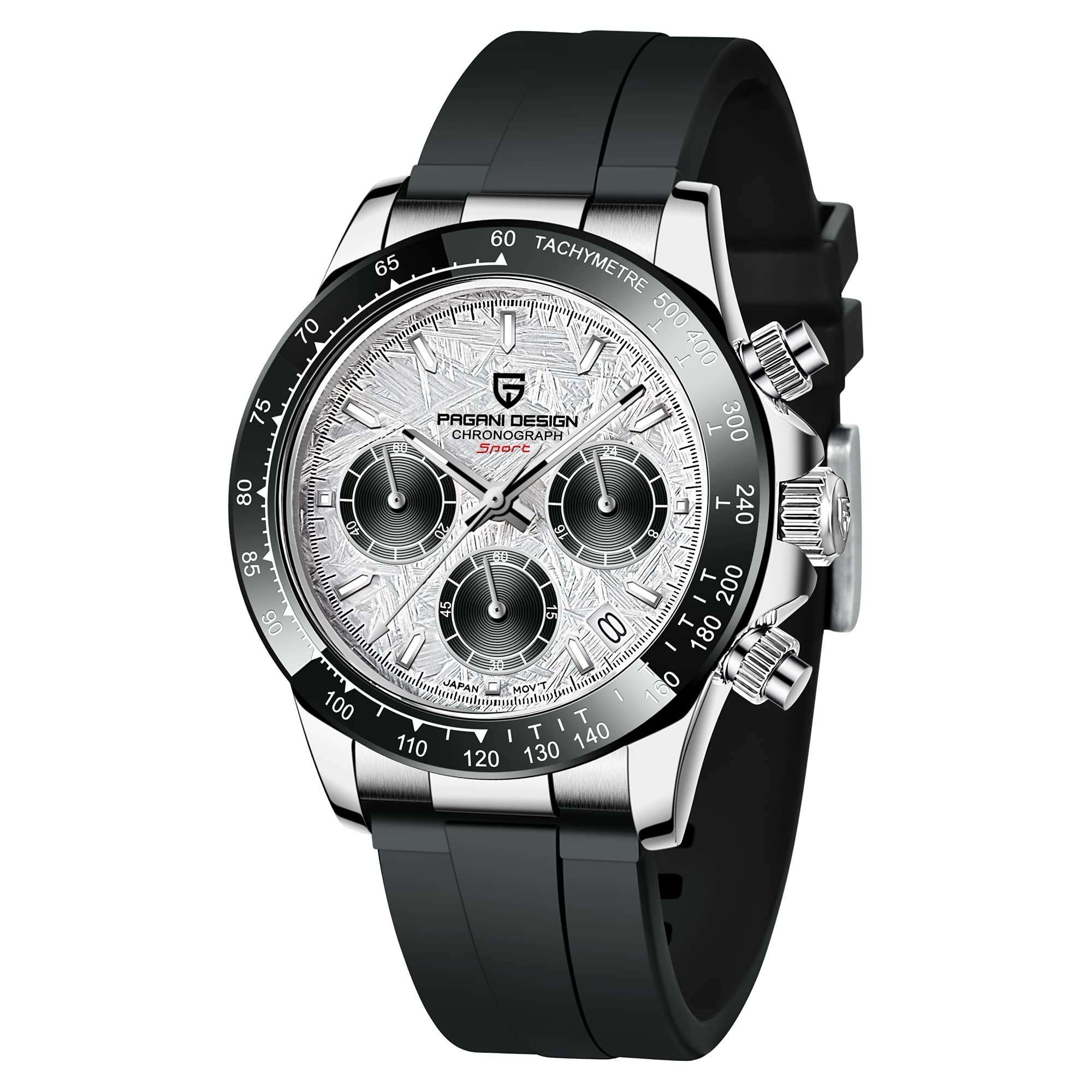 BY BENYAR Pagani Design Fashion Luxury Diamond Rainbow Automatic Men Mechanical Wristwatches Chronograph Military Skeleton 40mm Watches Gifts for Men