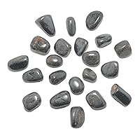 Satin Crystals Hematite Tumbled Stones Real Protection (1, 0.5-1.0 inch)