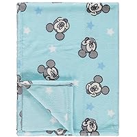 Disney Characters Flannel Fleece Baby Blanket - Soft & Cozy 30x40 Inches, Featuring Mickey Mouse, Minnie Mouse, Winnie The Pooh, and Dumbo
