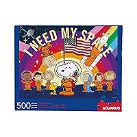 AQUARIUS Peanuts Snoopy in Space Puzzle (500 Piece Jigsaw Puzzle) - Officially Licensed Peanuts Merchandise & Collectibles - Glare Free - Precision Fit - 14 x 19 Inches