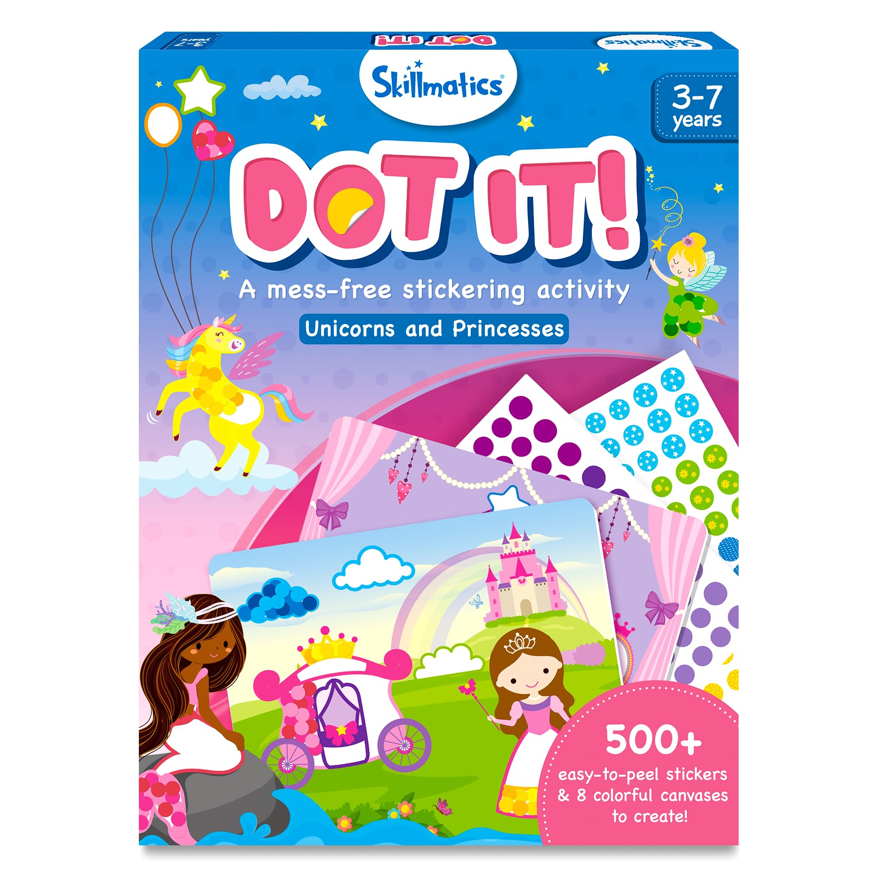 Skillmatics Dot It & Fun with Foam Unicorns & Princesses Theme Bundle, Art & Craft Kits, DIY Activities for Kids