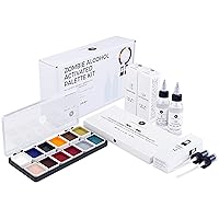Zombie Alcohol-Activated Palette, Activator, and Remover Kit, Professional SFX Makeup Set