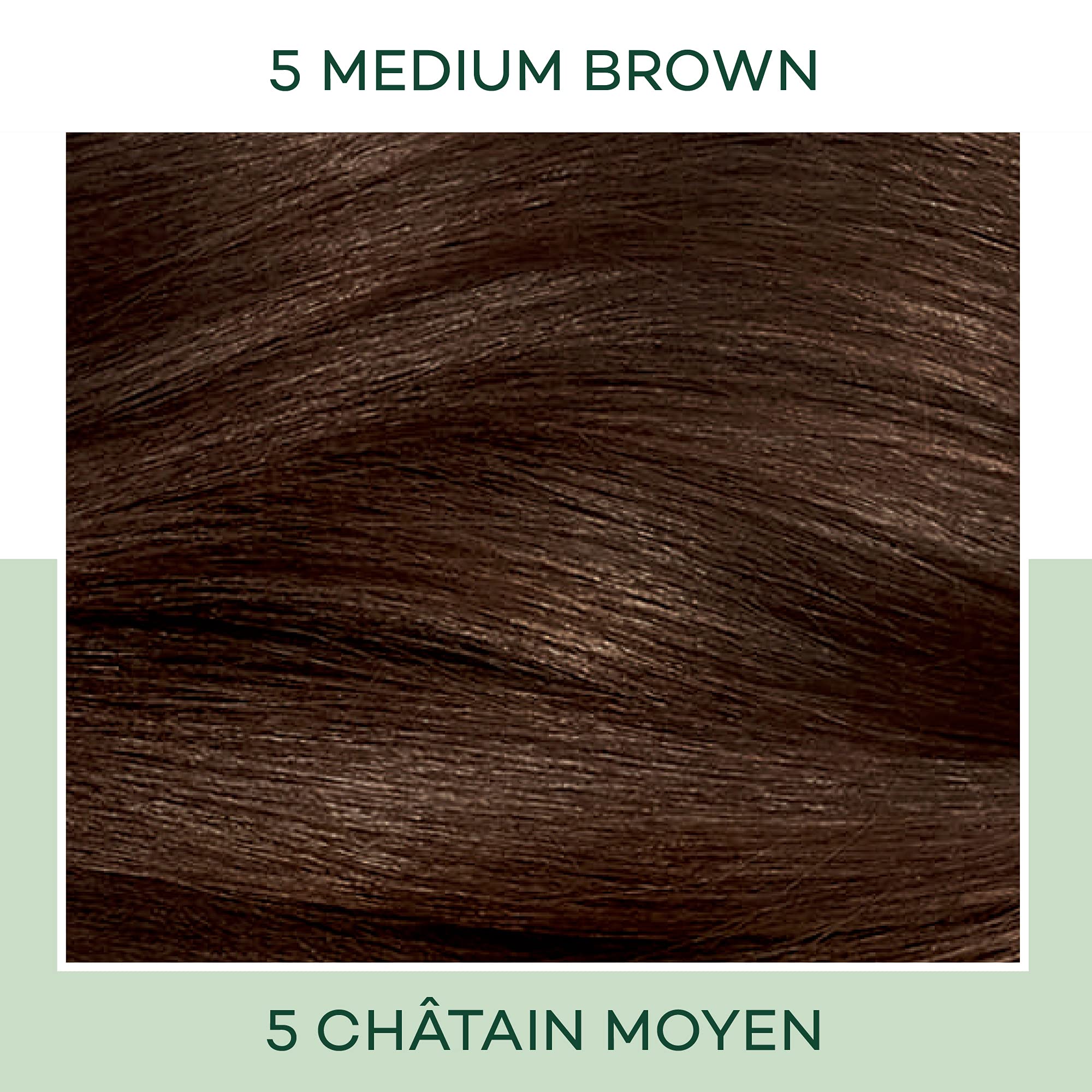 Clairol Natural Instincts Demi-Permanent Hair Dye, 5 Medium Brown Hair Color, Pack of 1