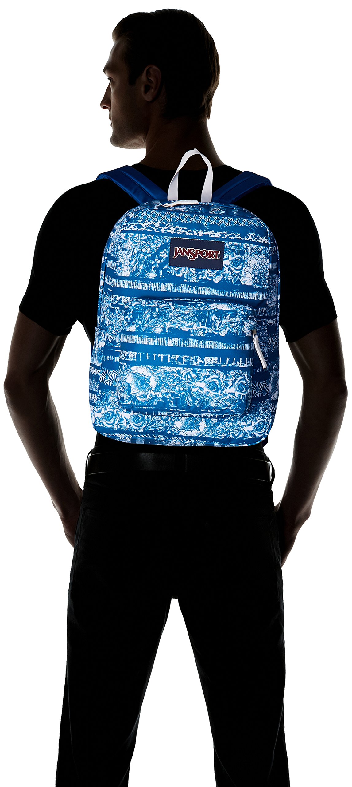 Jansport Superbreak Backpack, Midnight Sky Floral Stripe, One Size