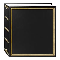 Pioneer Photo Albums TR-100 Black Magnetic 3-Ring Photo Album 100 Page