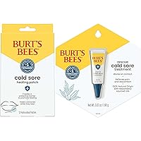 Burt's Bees Cold Sore Treatment Bundle with Burt’s Bees Cold Sore Healing Patches and Burt’s Bees Cold Sore Treatment with Rhubarb and Sage, Protects and Heals Cold Sores, Relieves Symptoms
