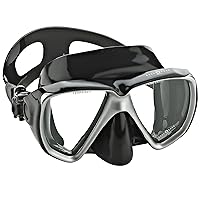 Aqua Lung Dual Tempered Glass Lens Scuba Snorkel Mask, Great for Scuba Diving and Snorkeling Travel Mask