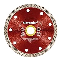 GoYonder 4.5 Inch Super Thin Diamond Saw Blade for Cutting Porcelain Tiles,Granite Marble Ceramics (4.5