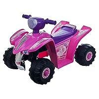 Four Wheeler for Kids – Battery Powered Electric Quad – Ride On Toy ATV with Princess Decals for Children 3-6 Years by Lil’ Rider (Pink and Purple)