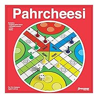 Pressman Toy Pahrcheesi in Box, Red, Pahrchessi