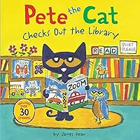 Pete the Cat Checks Out the Library Pete the Cat Checks Out the Library Paperback Kindle Audible Audiobook Library Binding