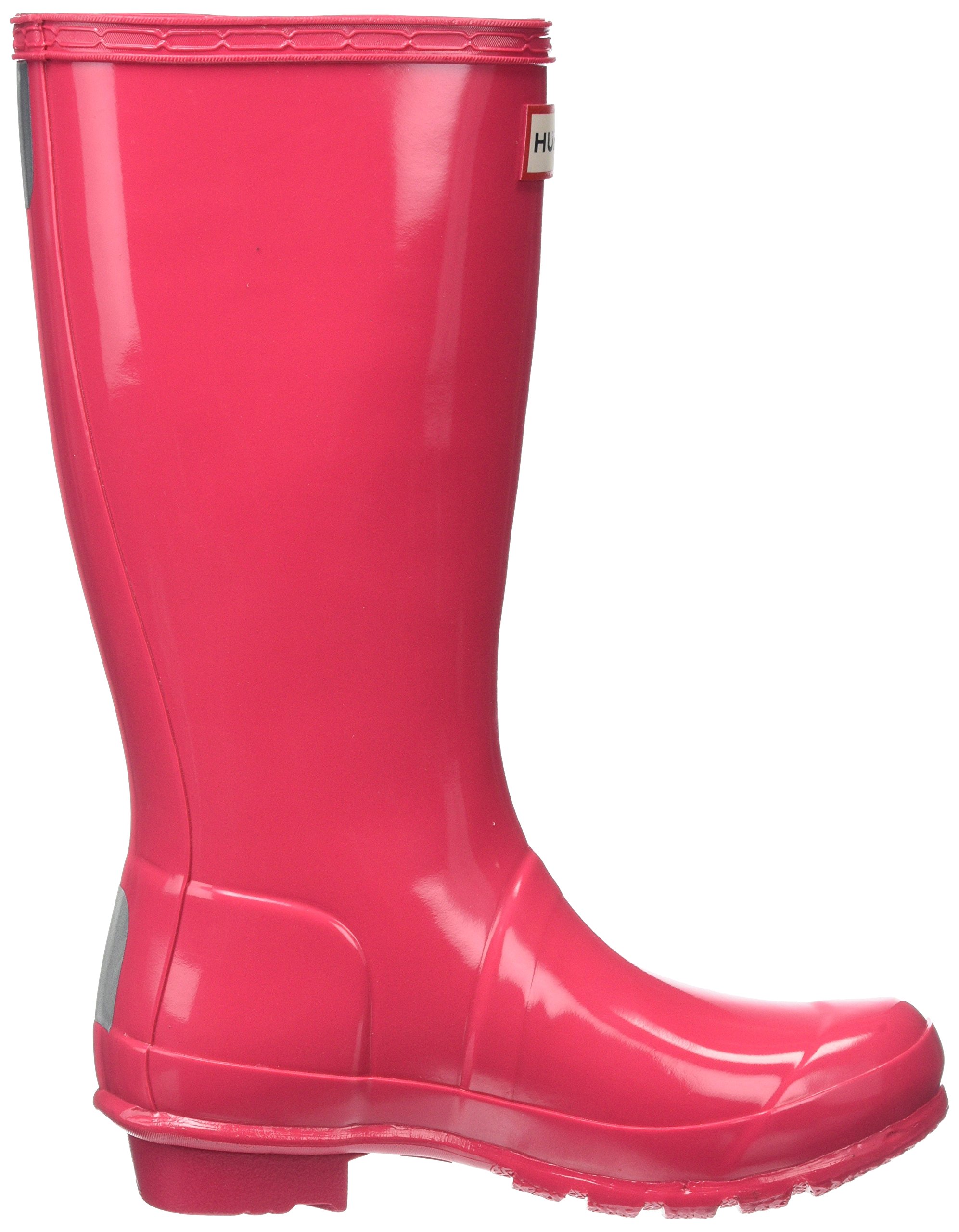 Hunter Kids Unisex Original Kids' Gloss Rain Boot (Little Kid/Big Kid) Bright Pink 5 Big Kid M