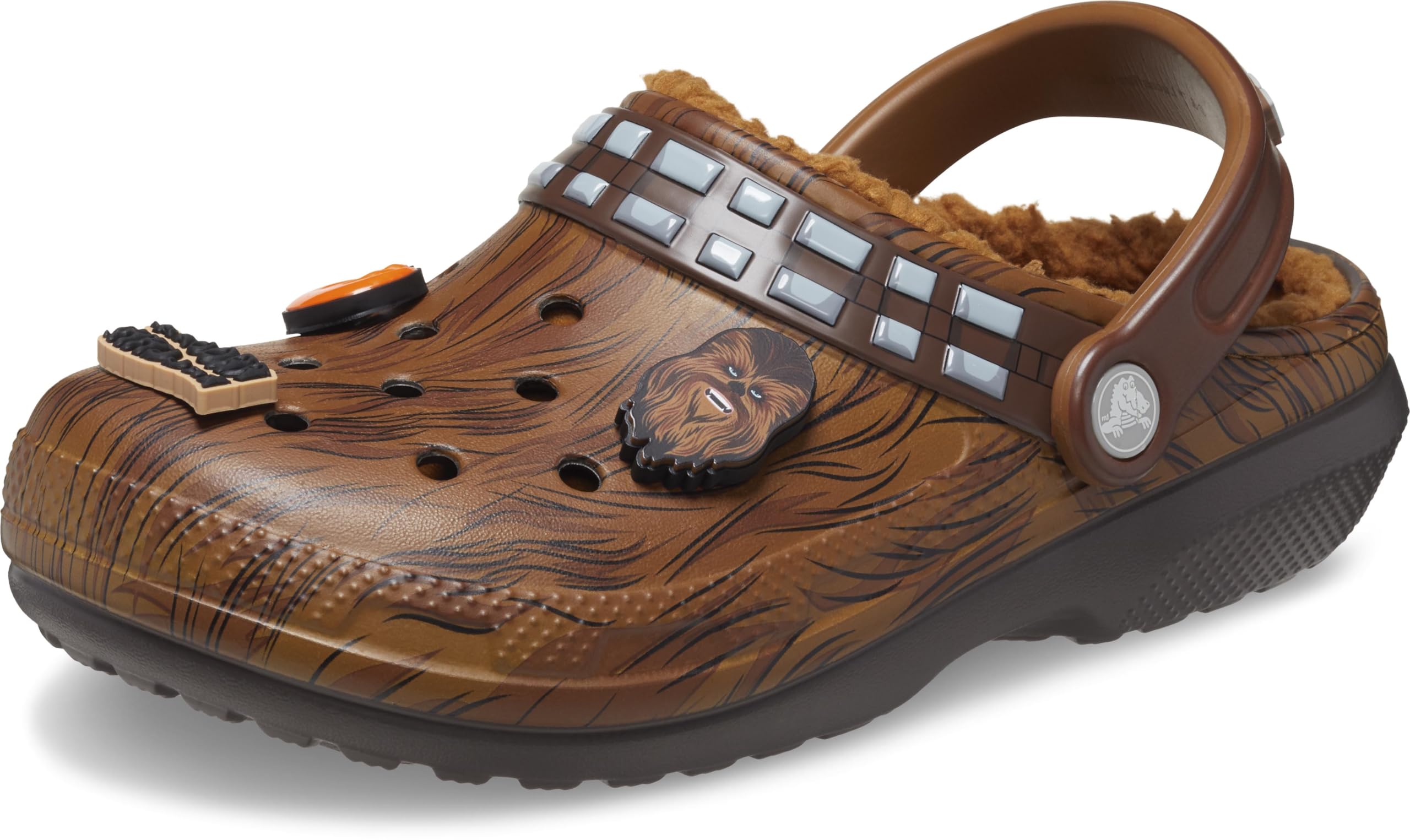 Crocs Unisex-Adult Star Wars Chewbacca Classic Lined Clogs, Fuzzy Slippers
