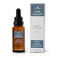 Hair Therapy Soothe & Detoxify Scalp Serum 1 oz with Hyaluronic Acid, White Kaolin Clay & Hair Therapy Blend, Remove Product Buildup, Balance Oils, and Stimulate Circulation