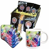 3dRose Pink and Black Butterfly Image Of Watercolor Painting - Coffee Gift Baskets (cgb-377339-1)