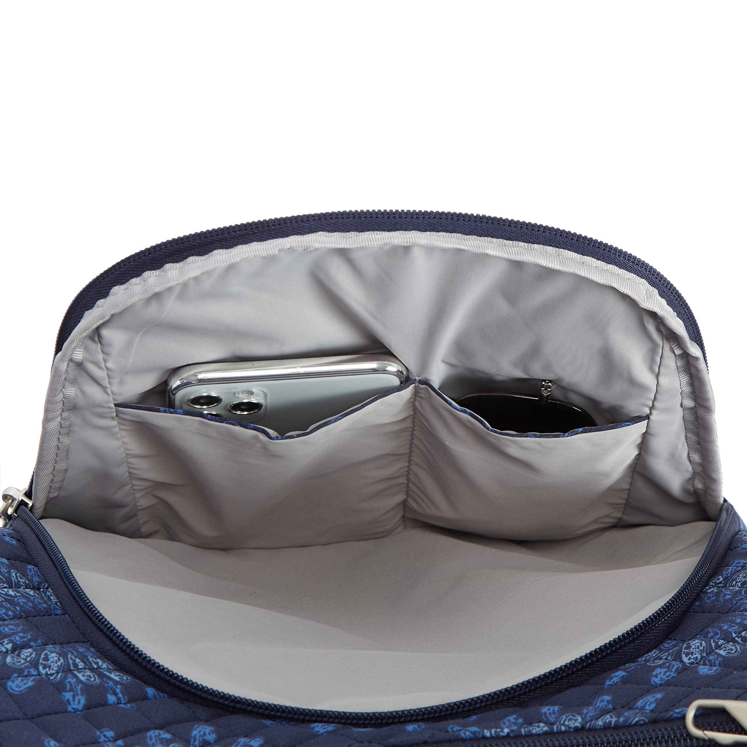 Travelon Anti-Theft Classic Cross-Body Bucket Bag, Geo Sunflower, One Size