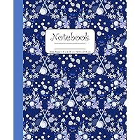Notebook Wide Ruled 7.5” x 9.25” in / 19.05 x 23.5 cm: Composition Book, Blue Mermaid or Princess Scepter Cover with Bubble Dots, C757 Notebook Wide Ruled 7.5” x 9.25” in / 19.05 x 23.5 cm: Composition Book, Blue Mermaid or Princess Scepter Cover with Bubble Dots, C757 Paperback