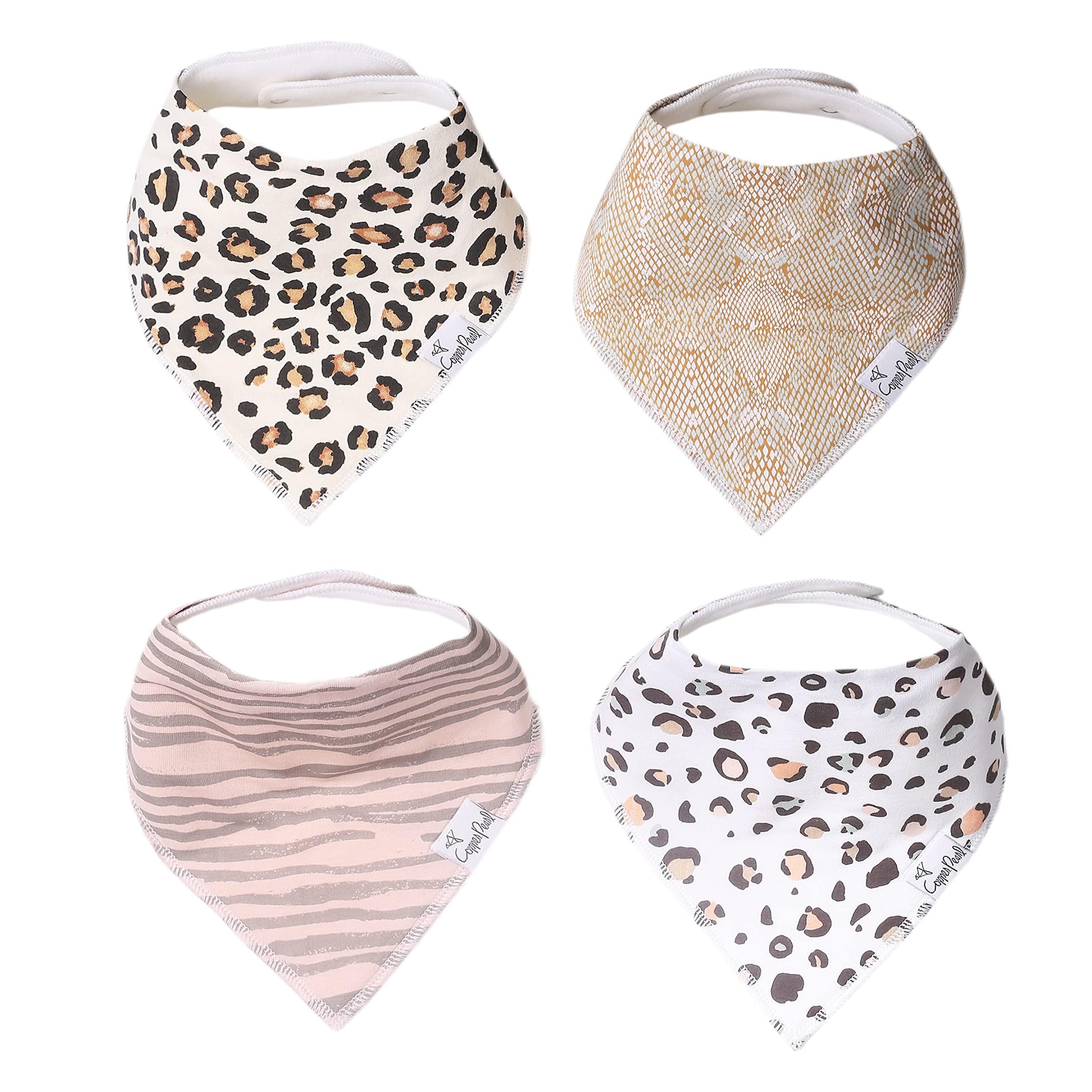 Baby Bandana Drool Bibs for Drooling and Teething 4 Pack Gift Set