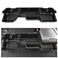 Kojem Under Seat Storage Box Compatible with 2019-2024 Dodge Ram 1500 Crew Cabs (New Body Style) Underseat Container System- Black