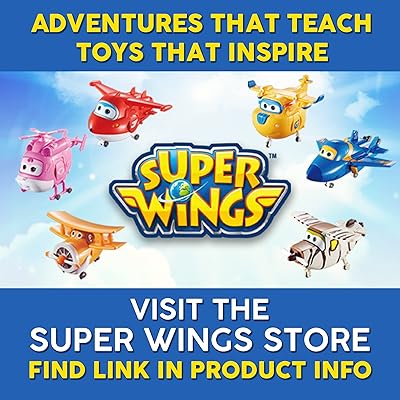 Super Wings 6'' Deluxe Transforming Supercharged Crystal Airplane Toys,  Season 4 Action Figure, Plane to Robot, Toy Plane Vehicle for 3 4 5 Year  Old