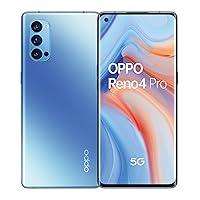 OPPO Reno4 Pro 5G Dual-SIM 256GB (GSM Only | No CDMA) Factory Unlocked Android Smartphone (Galactic Blue) - International Version