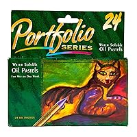 Portfolio Series Oil Pastels, Water Soluble, 24 Count, Colors May Vary