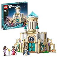 LEGO 43224 Disney Princess König Magnificos Schloss, 4 Etagen, 4 Charaktere,