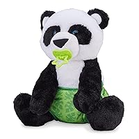 Melissa & Doug 11-Inch Baby Panda Plush Stuffed Animal with Pacifier, Diaper, Baby Bottle