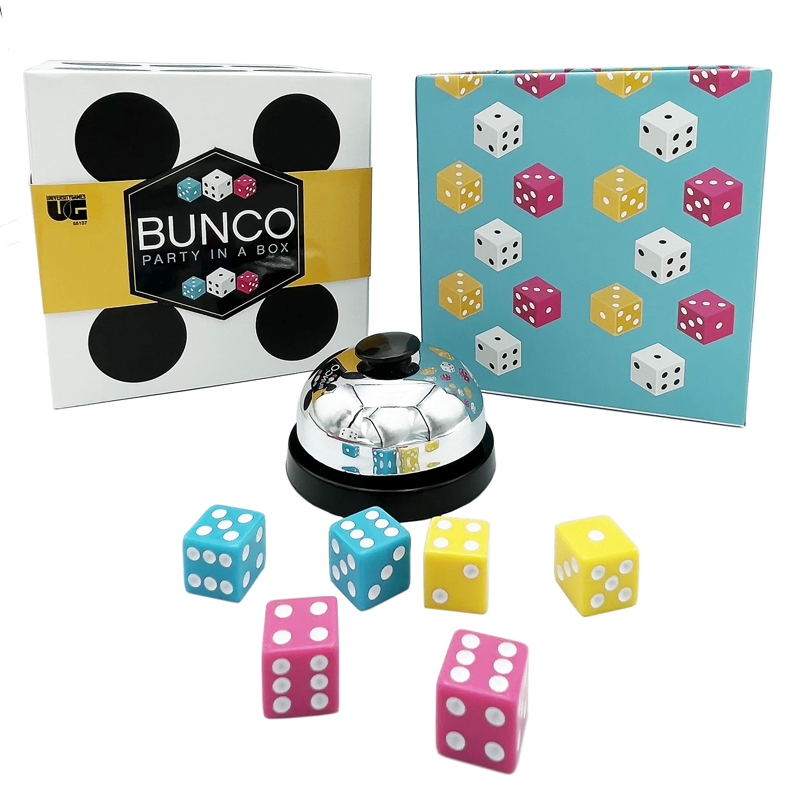 Bunco Party in a Box Game from University Games, for Ladies Night with The Girls, Complete with Fuzzy Die! for 2 to 12 Players Ages 8 and Up