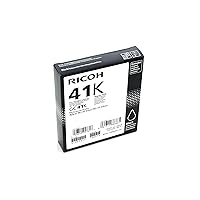 Ricoh 405761 Black Ink Print Cartridge Type GC 41K