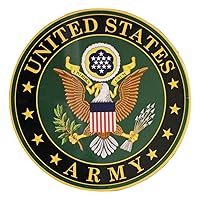 Army Military Logo Aluminum Metal Sign - US Service Branch Home Wall Decor
