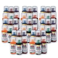 Color Splash! Liquid Watercolor Paint, 8 each of 6 Vivid Colors, 1-oz Drip-Dispense Bottles, For All Watercolor Painting, For Groups, Use to Tint Slime, Clay, Glue, Non-Toxic. Pack of 48