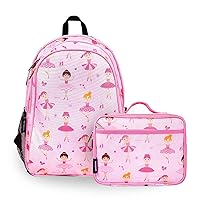 Wildkin 15 Inch Kids Backpack Bundle with Lunch Box Bag (Ballerina)
